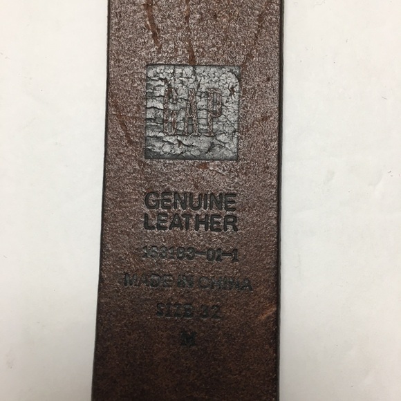 Gap Genuine Leather Belt + Faux Leather Bundle Medium Brown Black Western - Picture 3 of 10